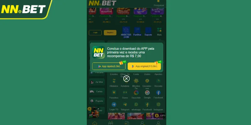 Guia para Baixar NNBET App no iOS